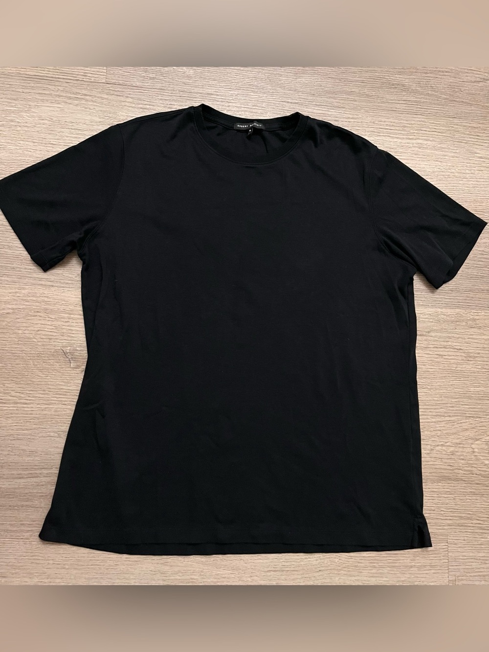 Robert Barakett Men's Black Short Sleeve Crewneck Tee Pima Cotton